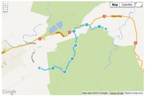Maymorn to the car park at the start of the Rimutaka Incline.